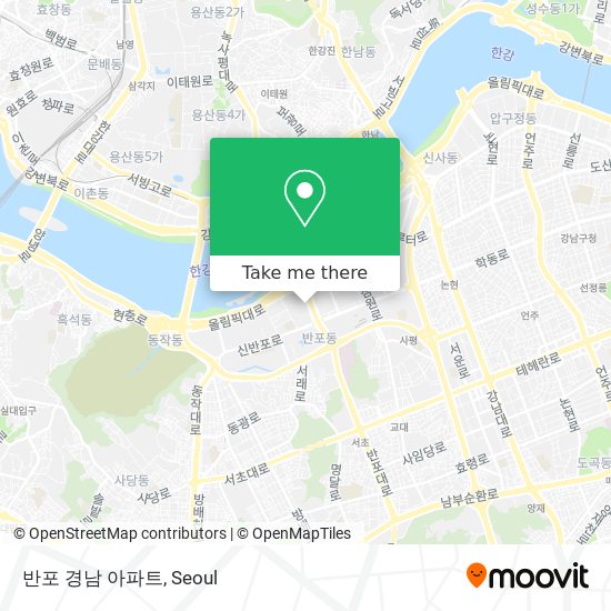 반포 경남 아파트 map