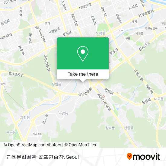 교육문화회관 골프연습장 map