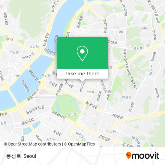 풍성로 map