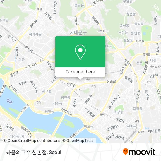 싸움의고수 신촌점 map