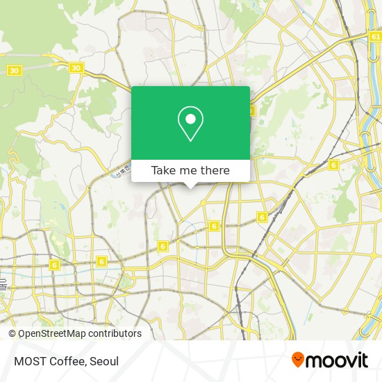 MOST Coffee map