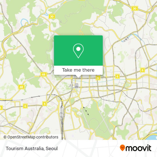 Tourism Australia map