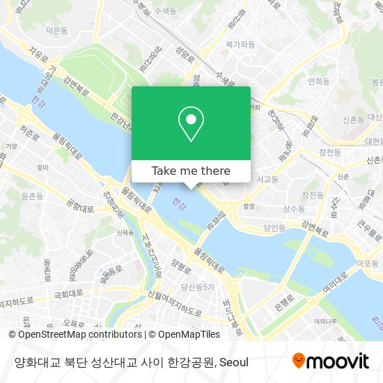 양화대교 북단 성산대교 사이 한강공원 map