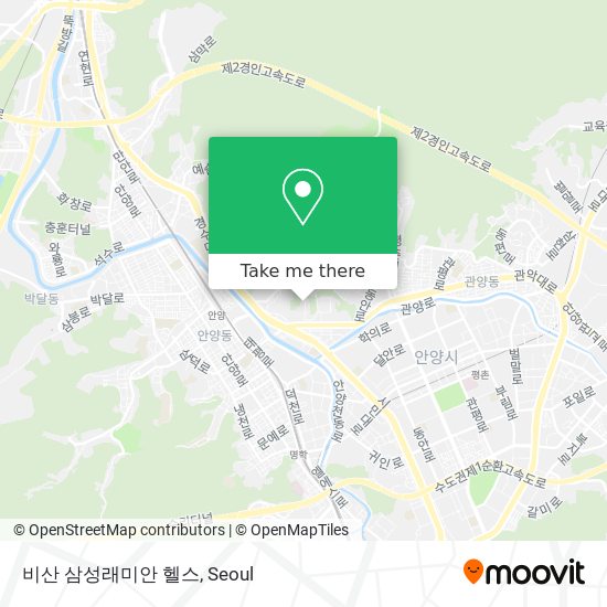 비산 삼성래미안 헬스 map