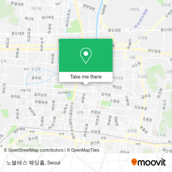 노블레스 웨딩홀 map