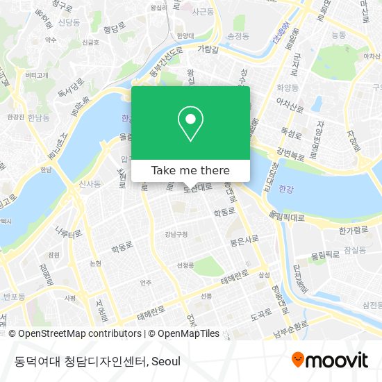 동덕여대 청담디자인센터 map