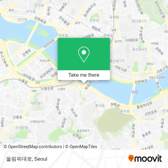 올림픽대로 map