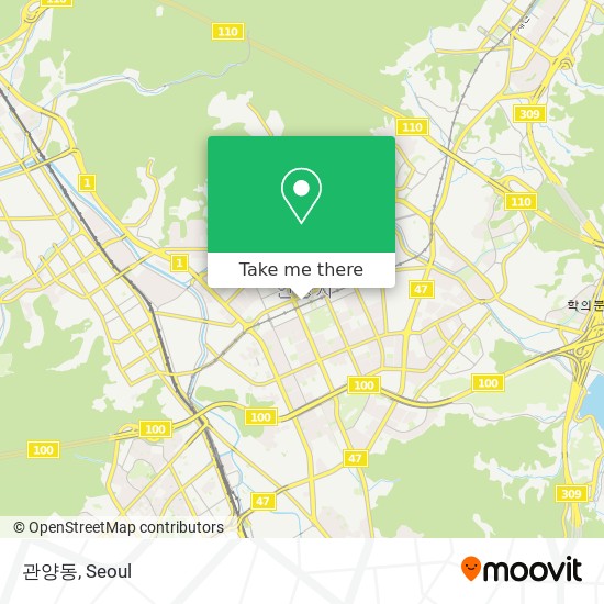 관양동 map