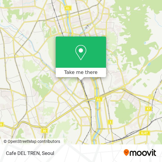 Cafe DEL TREN map