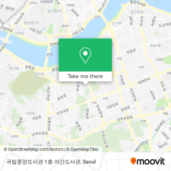 국립중앙도서관 1층 야간도서관 map