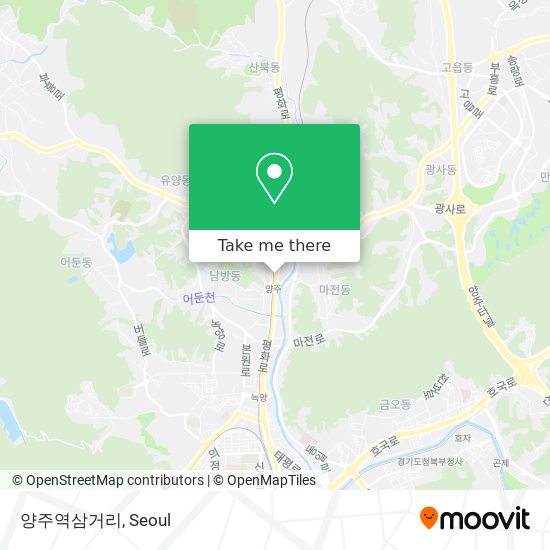 양주역삼거리 map