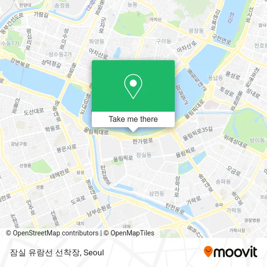 잠실 유람선 선착장 map