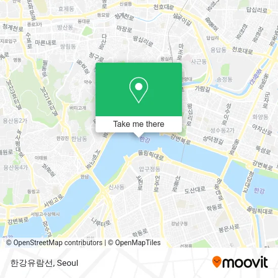 한강유람선 map