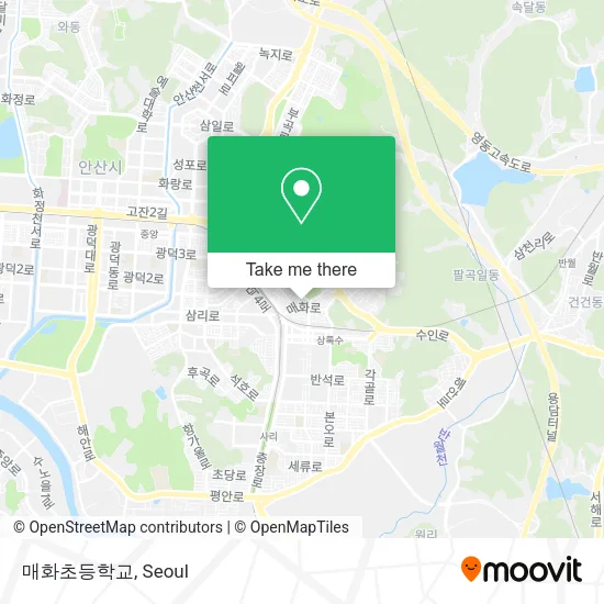 매화초등학교 map