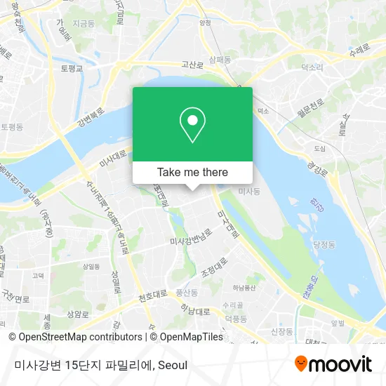 미사강변 15단지 파밀리에 map
