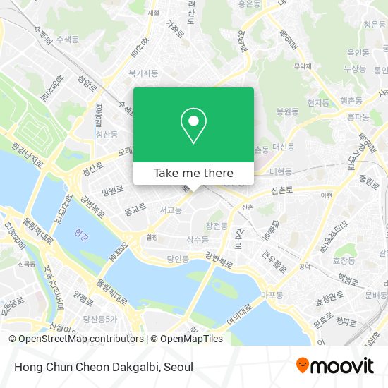 Hong Chun Cheon Dakgalbi map