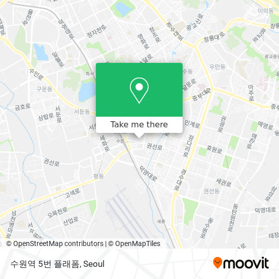 수원역 5번 플래폼 map