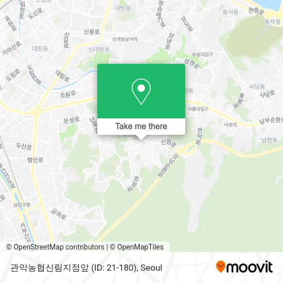 관악농협신림지점앞 (ID: 21-180) map