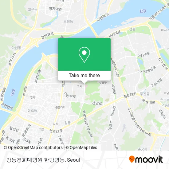 강동경희대병원 한방병동 map