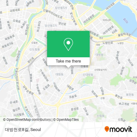 대방천로8길 map