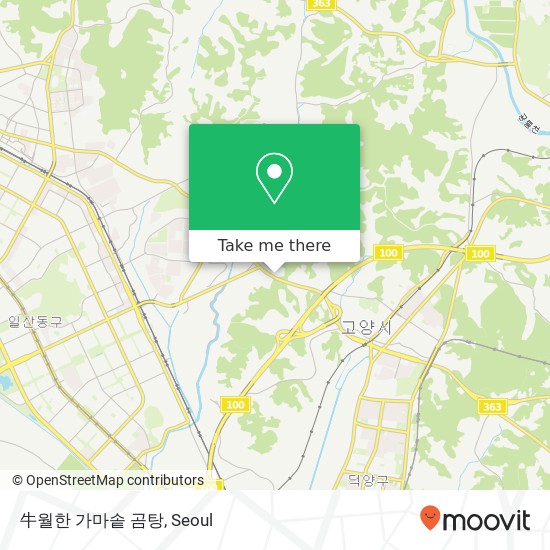 牛월한 가마솥 곰탕 map