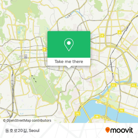 동호로20길 map