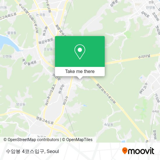 수암봉 4코스입구 map