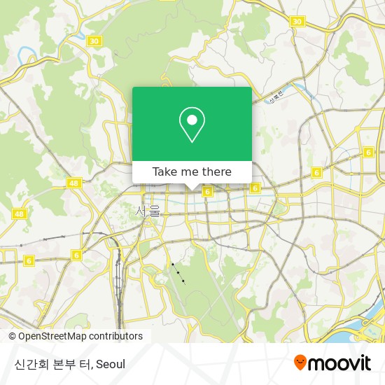 신간회 본부 터 map