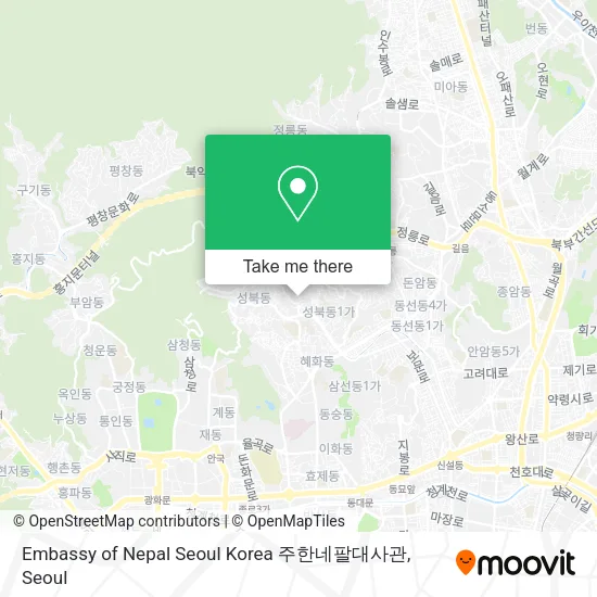 Embassy of Nepal Seoul Korea 주한네팔대사관 map