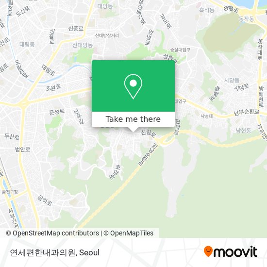 연세편한내과의원 map