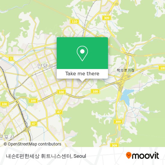 내손E편한세상 휘트니스센터 map