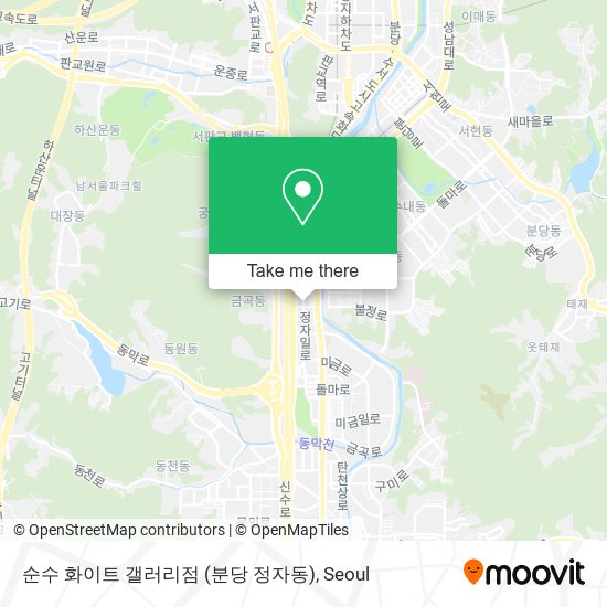 순수 화이트 갤러리점 (분당 정자동) map