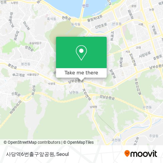 사당역6번출구앞공원 map