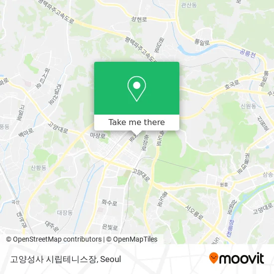 고양성사 시립테니스장 map