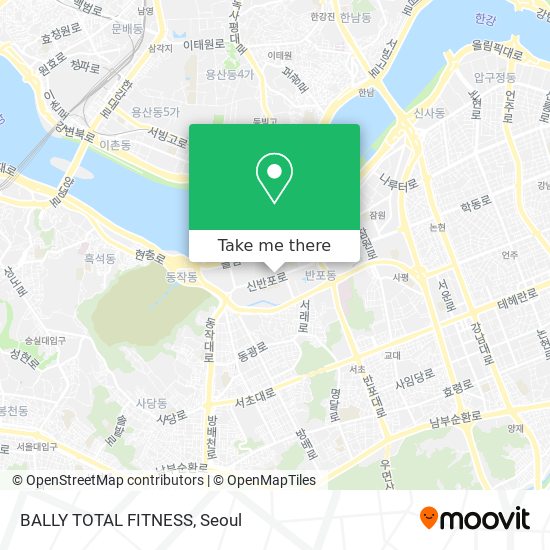 BALLY TOTAL FITNESS map