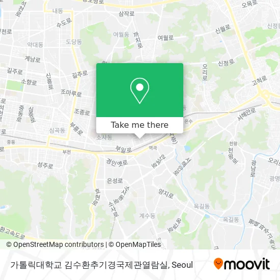 가톨릭대학교 김수환추기경국제관열람실 map