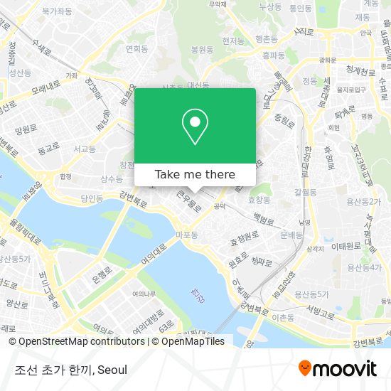 조선 초가 한끼 map