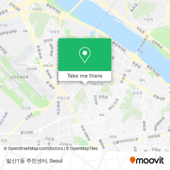 발산1동 주민센터 map