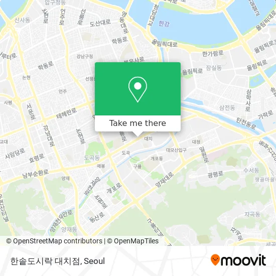 한솥도시락 대치점 map
