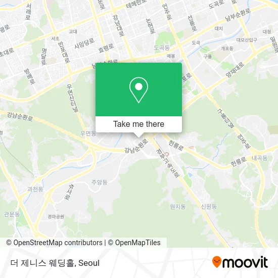 더 제니스 웨딩홀 map