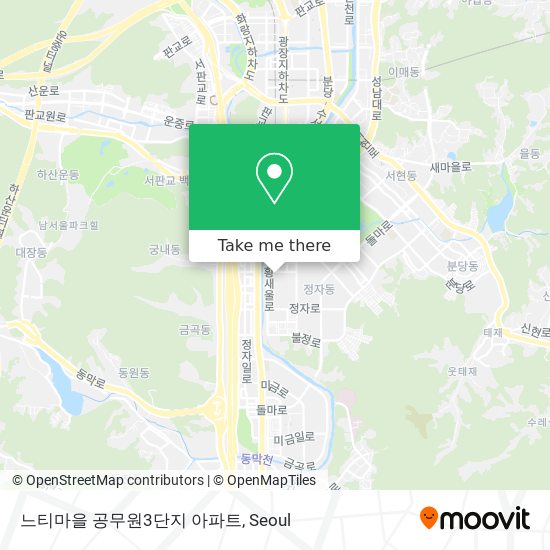 느티마을 공무원3단지 아파트 map