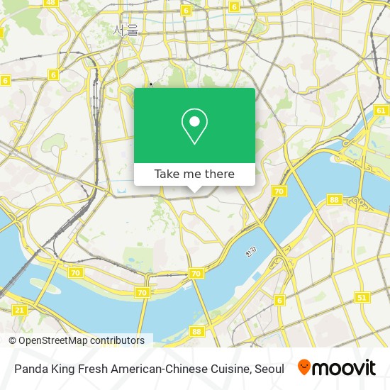 Panda King Fresh American-Chinese Cuisine map