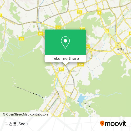 과천동 map