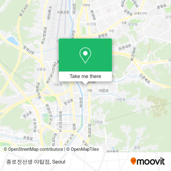 종로전선생 야탑점 map
