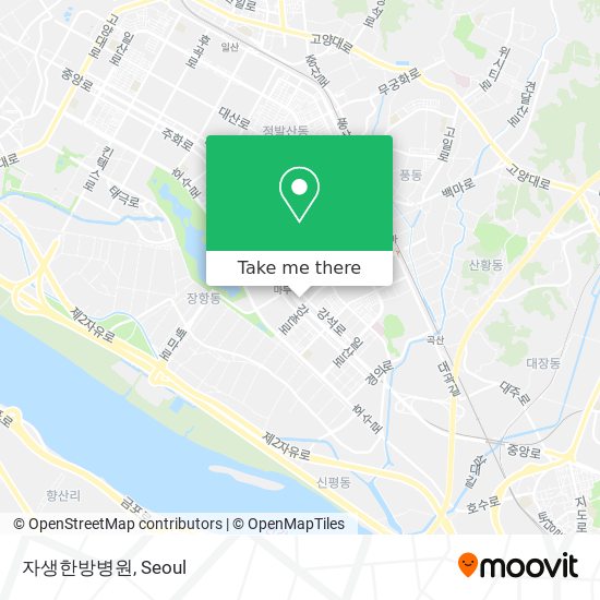 자생한방병원 map