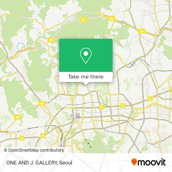 ONE AND J. GALLERY map