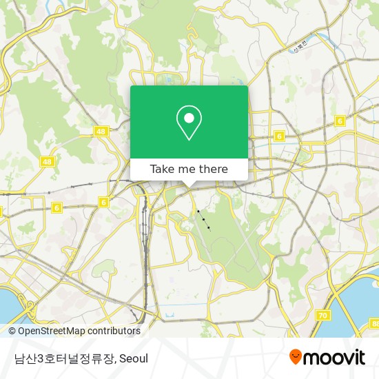 남산3호터널정류장 map
