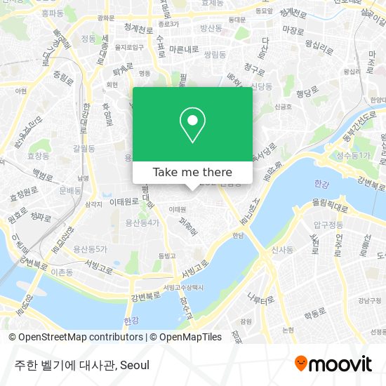 주한 벨기에 대사관 map