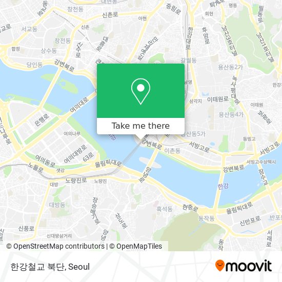 한강철교 북단 map