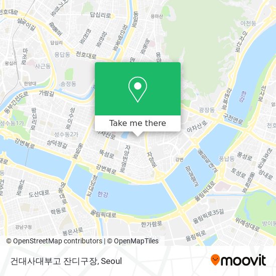 건대사대부고 잔디구장 map